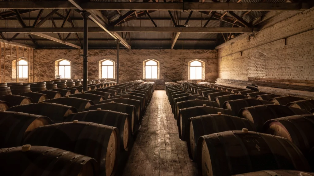 vintage wine cellar